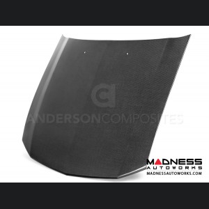 Ford Mustang OEM Style Hood by Anderson Composites - Carbon Fiber 